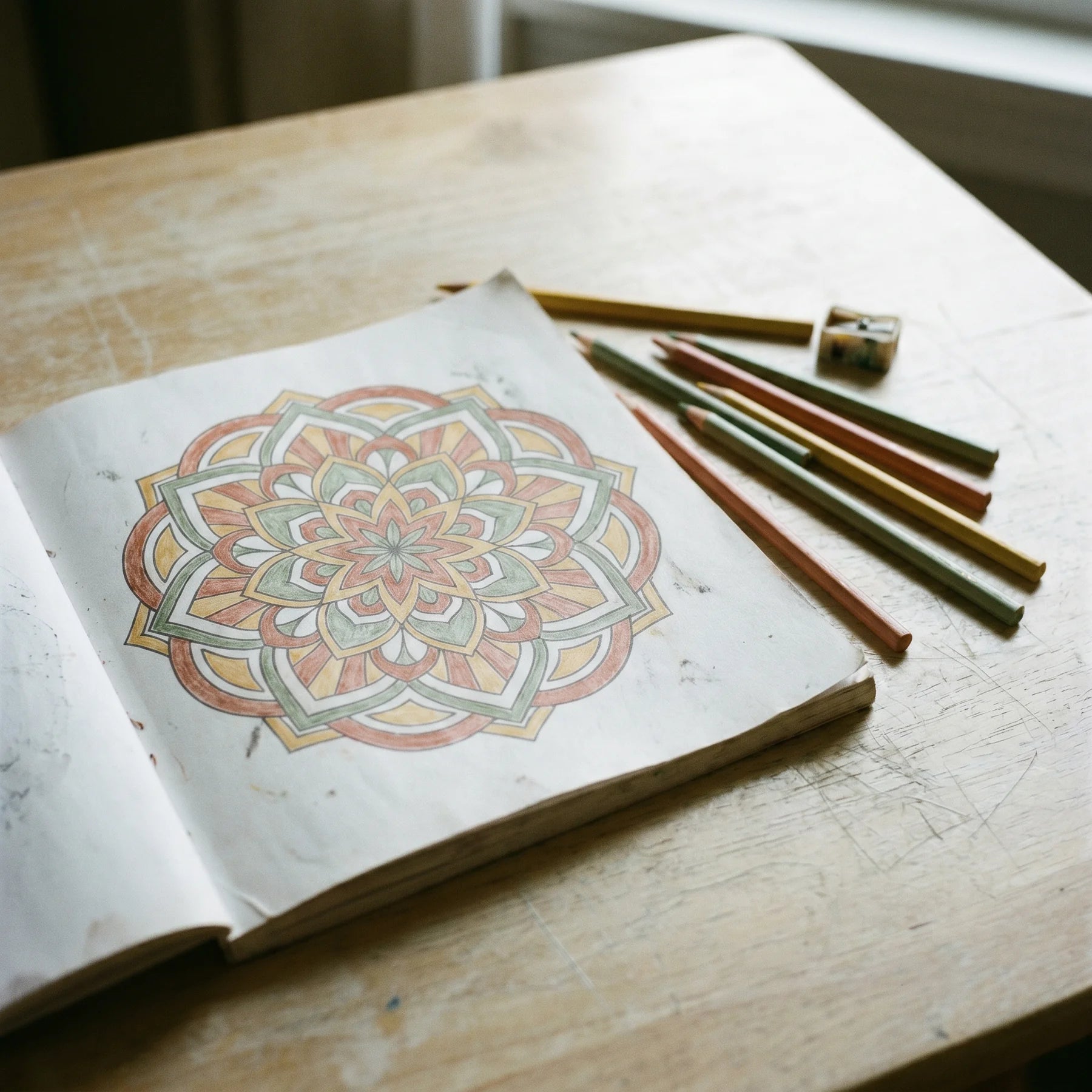 Livro de colorir para adultos: prática unilateral, resultado descartável
